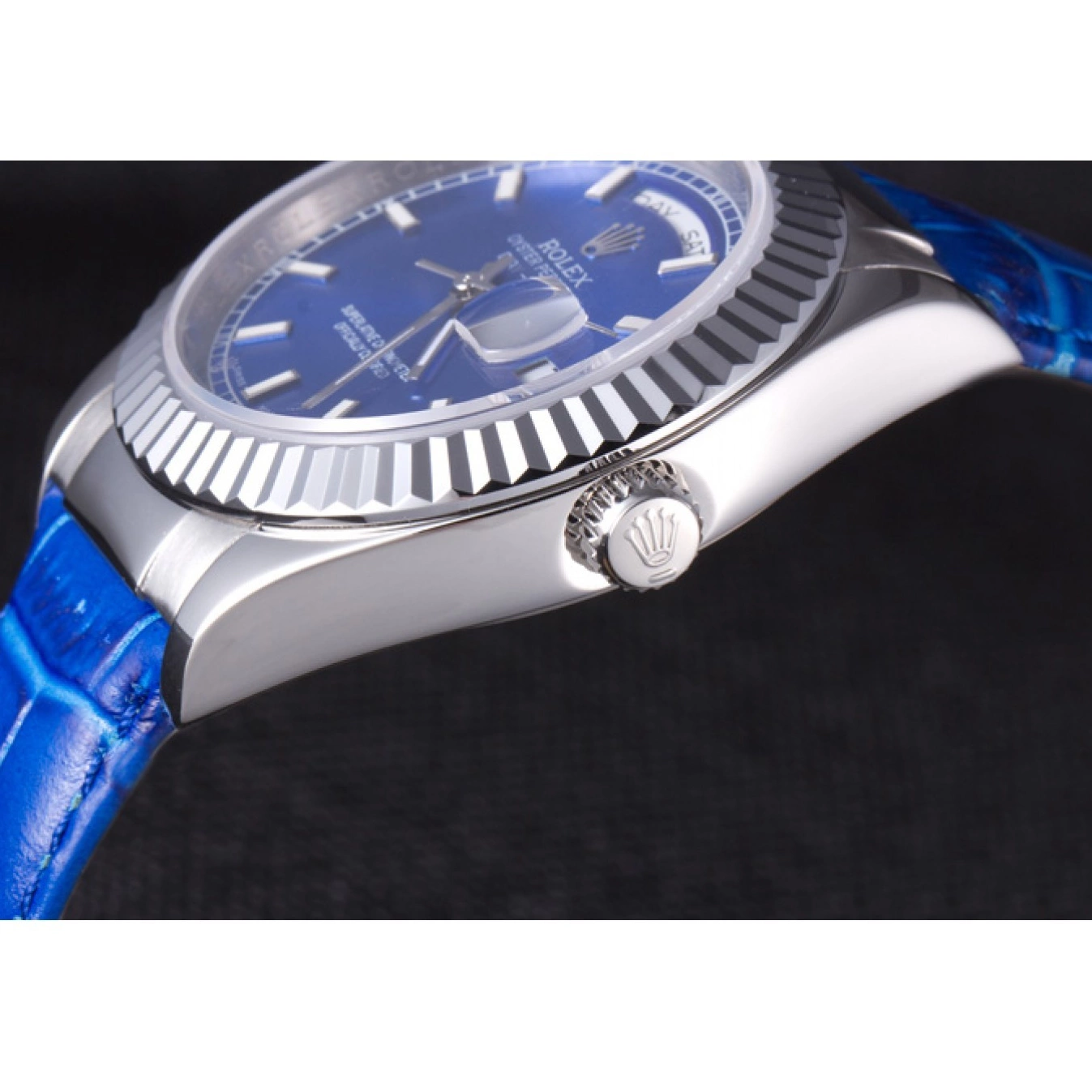 Aaa replica watch Blue Collection Band 621490 Rolex Oyster Day-Date Leather 0721